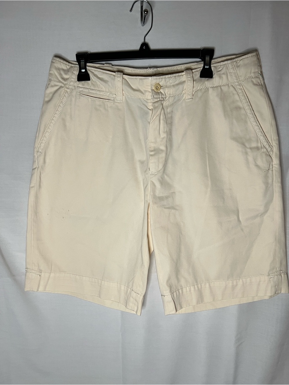 Polo by Ralph Lauren Cream Flat Front Men’s Shorts